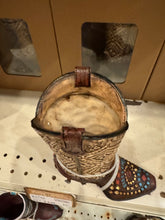 Load image into Gallery viewer, Heeled Aztec Turquoise & Red Boot Vase