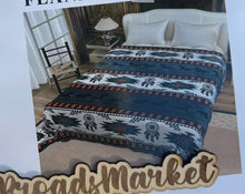 Load image into Gallery viewer, Teal Sandhorse Dreamcatcher Super Plush Blanket S5