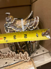 Load image into Gallery viewer, Black & Gold Saddle Piggy Bank