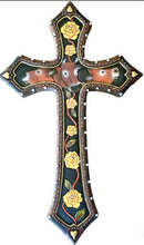 Load image into Gallery viewer, Cow Yellow Rose Cross