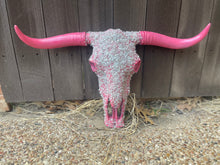 Load image into Gallery viewer, Full Stone Solid Color Cowskull - Message to order
