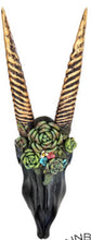 Load image into Gallery viewer, Black Succulent Skull