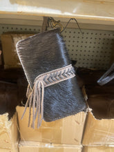Load image into Gallery viewer, Braided Cowhide Wristlet Wallet