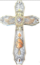 Load image into Gallery viewer, Silver & Gold Western Cross