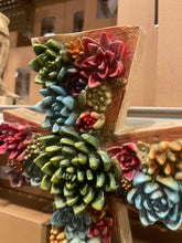 Load image into Gallery viewer, Succulent Cactus Wall Cross