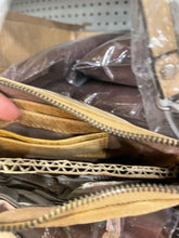 Load image into Gallery viewer, Cowhide Turqouise Heart Stone Crossbody