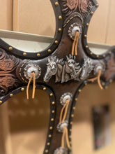 Load image into Gallery viewer, Horse Concho Medallion Cross