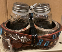Load image into Gallery viewer, Aztec Belt Salt & Pepper Shaker Set