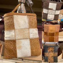 Load image into Gallery viewer, Leather Aztec Wallet Card Holder