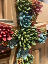 Load image into Gallery viewer, Succulent Cactus Wall Cross
