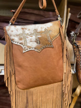 Load image into Gallery viewer, Cowhide Tri Cross Crossbody