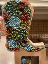 Load image into Gallery viewer, Succulent Boot Wall Decor