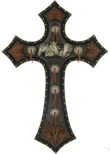 Load image into Gallery viewer, Horse Concho Medallion Cross