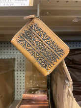 Load image into Gallery viewer, Leather Aztec Wallet Card Holder