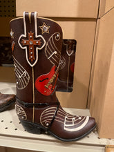 Load image into Gallery viewer, Nashville Guitar Music Boot Vase