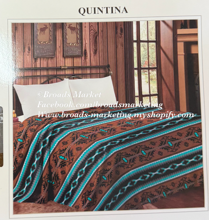 Series 15 MIA Quintina Western Super Plush Blanket