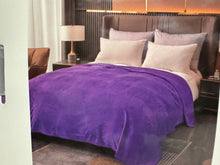 Load image into Gallery viewer, Solid Purple Super Plush Blanket
