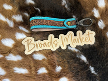 Load image into Gallery viewer, Tooled Leather Keychain Holders
