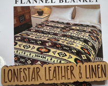 Load image into Gallery viewer, Delores Beige &amp; Burgundy Super Plush Queen Blanket S37
