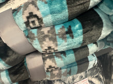 Load image into Gallery viewer, Twin Super Plush Aztec Blankets
