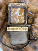 Load image into Gallery viewer, Tooled Floral Flip Crossbody Purse
