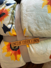 Load image into Gallery viewer, Stephanie Highland Cow Sunflower Blanket S34
