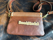 Load image into Gallery viewer, Cowhide Checkered Spade Cherry Crossbody Purse
