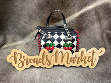 Load image into Gallery viewer, Checkered Cherry Fiona Speedy Purse

