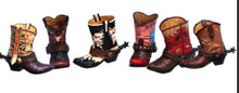 Load image into Gallery viewer, RA4203 Set of 6 Western Boot Vases
