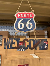 Load image into Gallery viewer, Route 66 Welcome Sign
