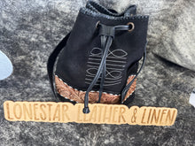 Load image into Gallery viewer, Bootstitch Suede Leather Drawstring Purse
