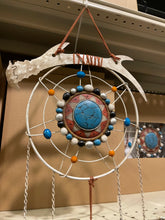 Load image into Gallery viewer, Feather Antler Dream Catcher
