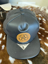 Load image into Gallery viewer, Star Black Faux Leather Hat
