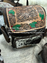 Load image into Gallery viewer, Tooled Cowhide Backpacks
