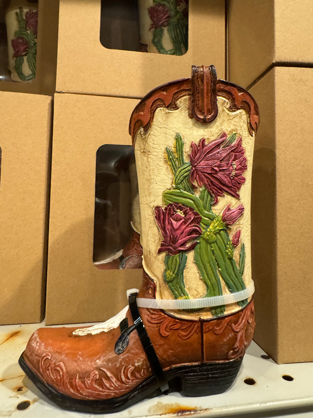 Lily Floral Boot Vase