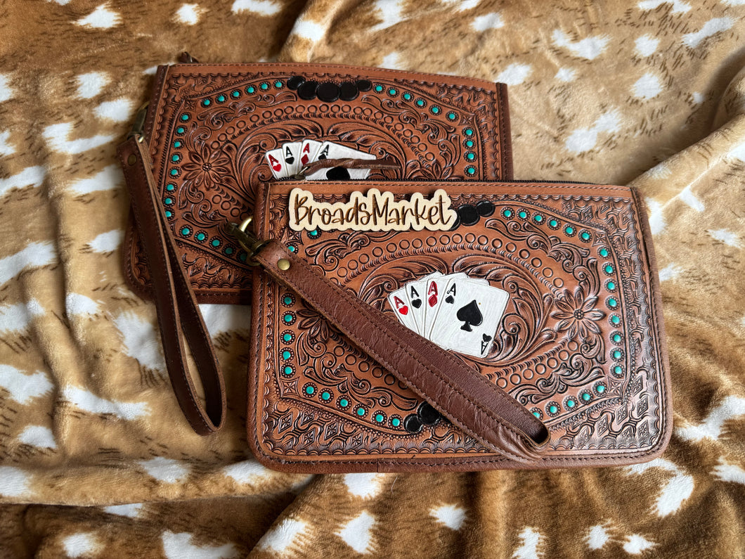 Ace Cards Wristlet Purse Wallet