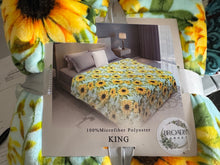 Load image into Gallery viewer, Light Blut Sunflower Super Plush Blanket
