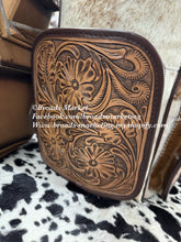 Load image into Gallery viewer, Cowhide &amp; Leather Tooled Large Backpack
