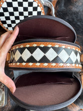 Load image into Gallery viewer, Checkered Canteen Crossbody Purse
