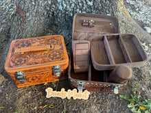 Load image into Gallery viewer, Tooled Leather Train Cases
