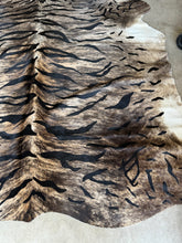 Load image into Gallery viewer, Tiger Printed Cowhide Rug
