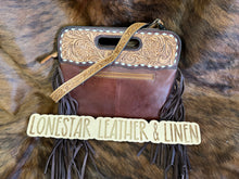 Load image into Gallery viewer, Tooled Cowhide Handle &amp; Crossbody Purse
