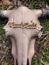 Load image into Gallery viewer, Dusty Rose Sparkle Custom Cowskull
