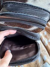 Load image into Gallery viewer, Teal &amp; Red Checkered Cowhide Bum Sling Bag
