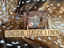 Load image into Gallery viewer, Vitruvian Checkered Cards Speedy Crossbody Purse
