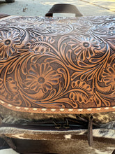 Load image into Gallery viewer, Stunning Tooled Large Cowhide Backpack
