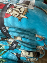 Load image into Gallery viewer, MIA Rider Blue Cowboy Super Plush Blanket
