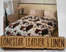 Load image into Gallery viewer, Tricolor Cow Queen Blanket S25
