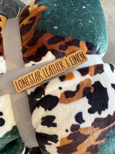 Load image into Gallery viewer, Turquoise Cheetah Cow Print Super Plush Blanket S28
