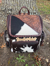 Load image into Gallery viewer, Tooled Leather Cowhide Backpack
